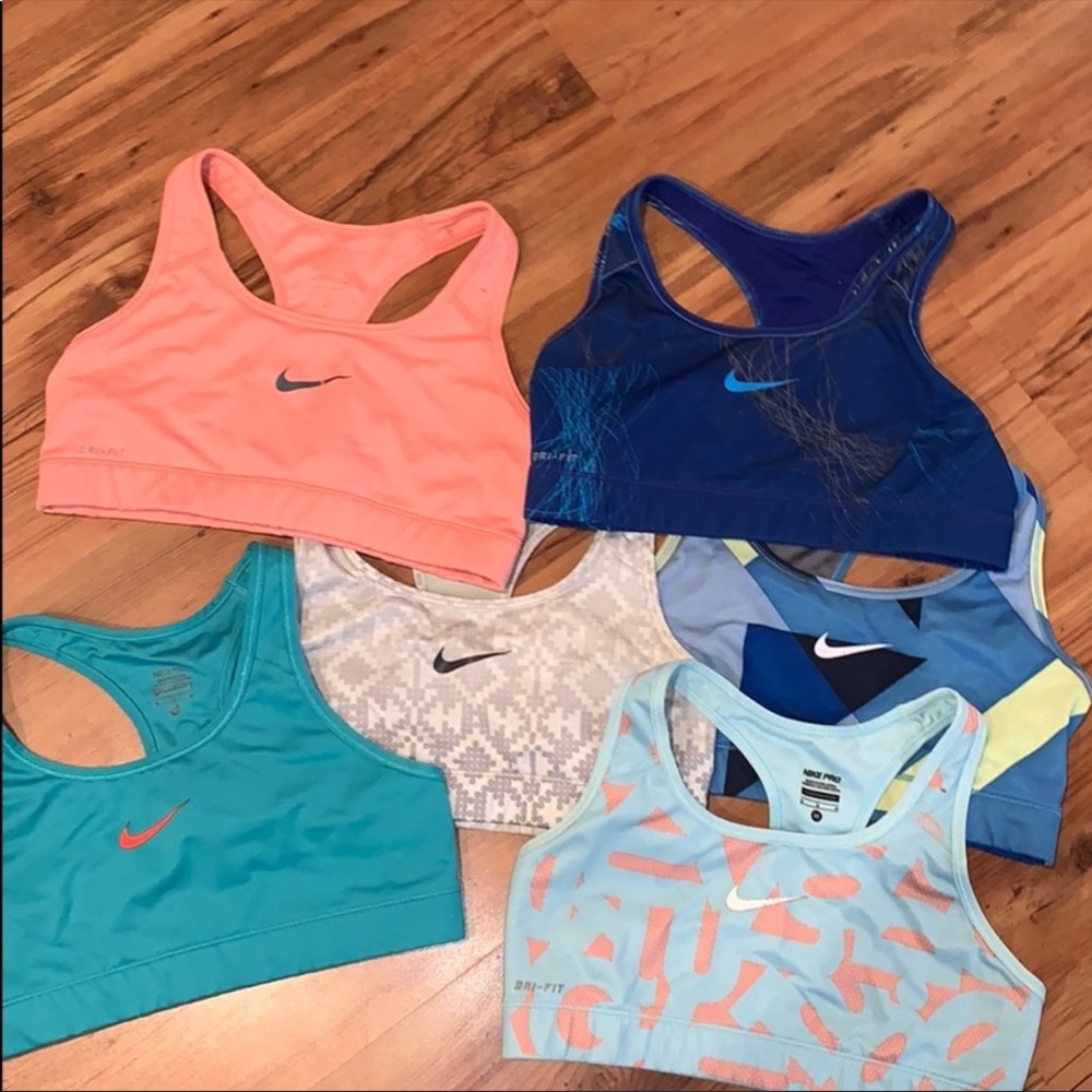 6 Nike Dri-Fit sports bras